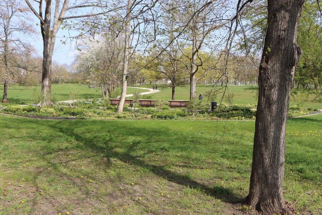  Der Nordpark bietet viel Platz und ruhige Parkatmosphre. 