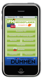 Die App zur IPM 2011 macht den Besuch der Messe noch einfacher.