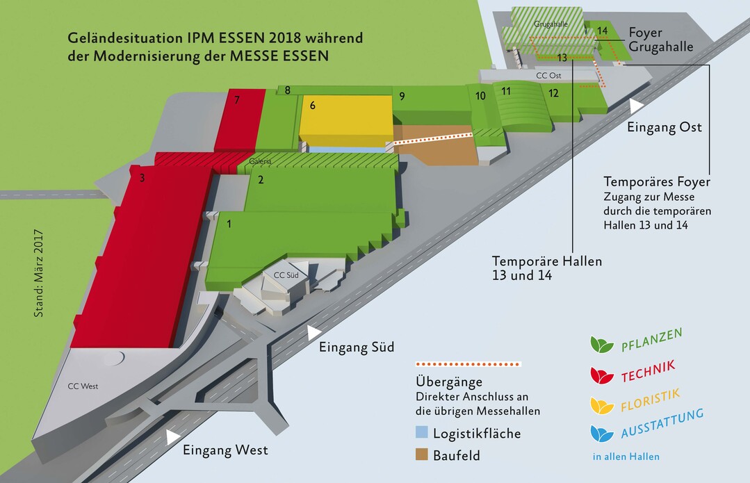 Geländeplan der IPM ESSEN 2018