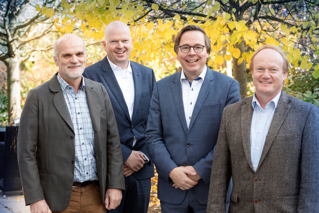 Von links nach rechts: Lothar Idelberger, Christoph Büscher, Oliver Trappmann und Richard Petri.