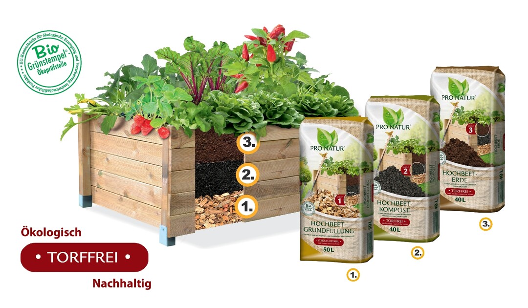 Hochbeet-Befllsystem von Pro Natur