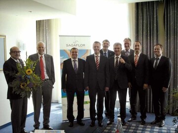 Von links nach rechts: Wolfram Gaurieder, Dr. Hans-Georg Husel, Thomas Stoczek, Peter Pohl, Martin Fuchs, Franz-Josef Isensee, Michael Spiering, Axel Mauch sowie Alexander Wagner