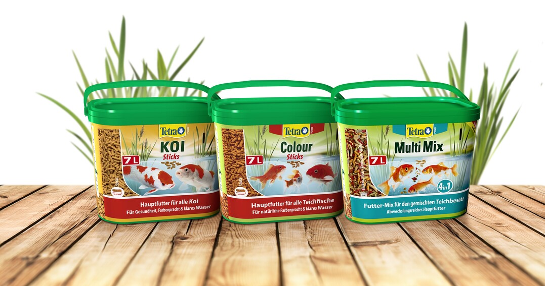 Tetra Pond Sticks - das passgenaue Futter für Gartenteichfische