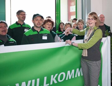 Wiebke Neumann mit Team